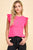 Pink Top w/ Dot Ruffled Sleeve(682)