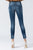 Vervet Mid Rise Button Up Distressed Skinny Jean(VT917)