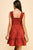 Brick Smocked Ruffled Dress(W245)