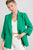 Green 3/4 Sleeve Blazer(W988)