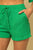 Green Button Up Shorts SET(W925)