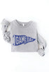 “Game Day” Pennant Graphic Sweatshirt(W438)