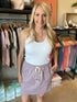 Lavender Terry Knit Skirt(W899)