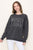 Charcoal “USA” Graphic Sweatshirt(W105)