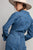 Denim Button Front Midi Dress(125)