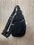 Black Corduroy Sling Bag (WB161)