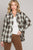 Slate/Brown Plaid Soft Flannel(W605)