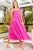 Fuchsia Tulle Maxi Dress(640)