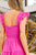 Fuchsia Tulle Maxi Dress(640)