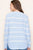Blue Stripe Lightweight Textured Sweater(W715)