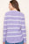 Purple Stripe Lightweight Textured Sweater(373)