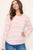 Blush Stripe Lightweight Textured Sweater(372)