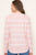Blush Stripe Lightweight Textured Sweater(372)