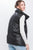 Black Faux Leather Puffer Vest(361)