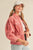 Pink Mineral Wash Denim Jacket(W726)