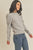 Gray Soft Light Puff Sleeve Sweater(367)