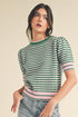 Pink/Green Pointelle Sweater(417)