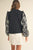 Black Sweater w/ Printed Sleeves(W677)
