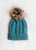 Blue Cable Knit Beanie(WH228)