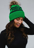 Green/Navy Midwest Pom Beanie(WH223)