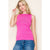 Pink Scalloped Lightweight Sweater Tank(146)