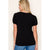 Black Twisted Sleeve Tee(165)