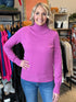 Candy Purple Turtleneck Sweater(W675)