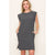 Black Stripe Tee Dress(173)