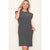 Black Stripe Tee Dress(173)