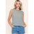 Dark Green Stripe Cinched Sides Tank(166)
