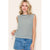 Dark Green Stripe Cinched Sides Tank(166)