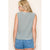 Dark Green Stripe Cinched Sides Tank(166)