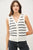 Black Stripe Sweater Vest(169)