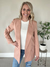 Apricot Oversized Linen Blazer(155)