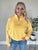 Yellow 1/4 Zip Mineral Wash Soft Sweatshirt(159)