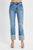 Risen High Rise Straight Wide Cuff Jeans(163)