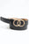 Black belt w/ Gold Twist Double Rings (B200)