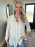 Taupe Stripe Button Up Shirt(171)