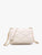 Off White Quilted Crossbody Purse (B208)