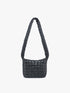 Black Nylon Puffer Crossbody Bag (B215)