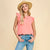 Coral Top w/ Ruffle Sleeve(176)