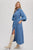 Blue Cotton Gauze Maxi Dress(484)