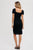 Black Crochet Knit Dress(533)