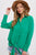 Green Tie Front Blouse(W788)