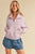 Lavender 1/2 Zip Sweatshirt(W752)