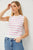 Pink Stripe Lightweight Sleeveless Sweater(W808)