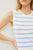 Blue Stripe Lightweight Sleeveless Sweater(473)