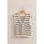 Black/Cream Stripe Sweater Vest(187)