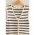 Black/Cream Stripe Sweater Vest(187)