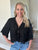 Black Floral Embroidered Top(189)